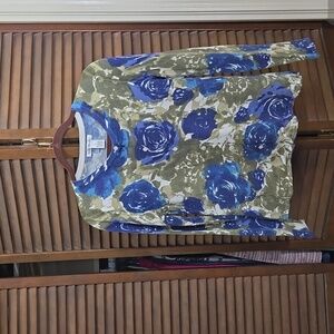 Susan Bristol  Angora Floral Cardigan